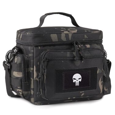 Термосумка 12 л чорний камуфляж Bunnychic