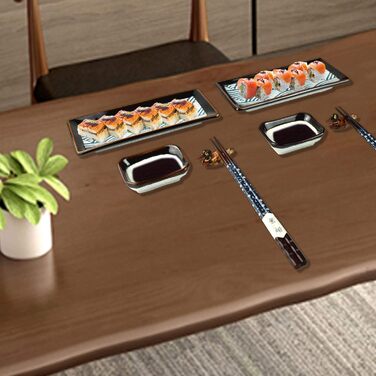 Набір посуду для суші на 2 персони, 8 предметів, Синя хвиля Artcome