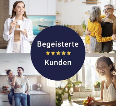 Кухонний фартух Timalo зі скляним виглядом Північне море, очерет, захід сонця, океан, солома 2-мм акрилове скло Бризкозахисна стінка для плити, скляний кухонний фартух, акрилові скляні стінові панелі, захисна панель для фартуха (280 x 58 см, 302- Весловий