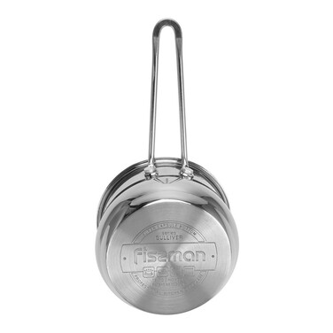 Ківш зі скляною кришкою 12 x 7,5 см 0,8 л GULLIVER Fissman