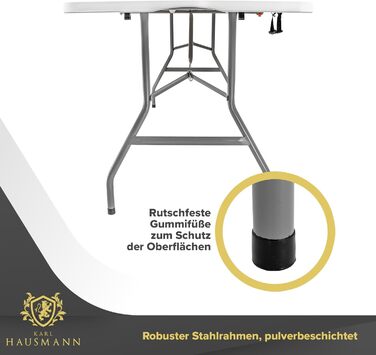 Складной кемпинговый стол 180 х 70 х 74 см KARL HAUSMANN