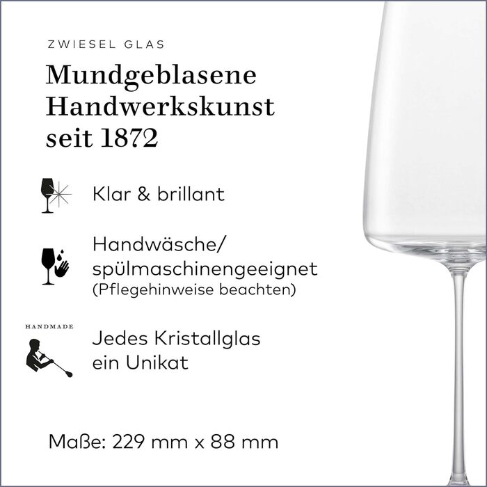 Набір із 2 келихів для вина 555 мл Simplify Zwiesel Glas