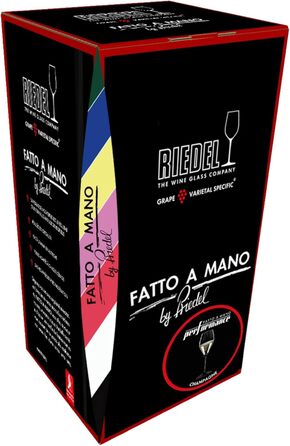 Келих для шампанського 375 мл, чорна основа Performance Fatto a Mano Riedel