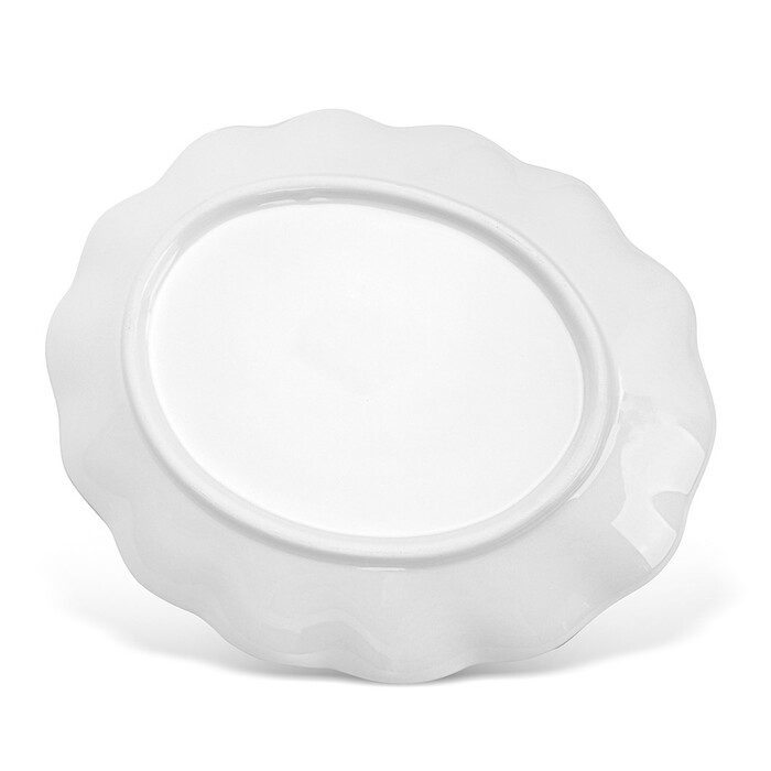 Тарілка овальна Fissman 24х20 см доломіт (0380)