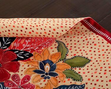 Бавовняні килимки, набір з 4 шт. , декоративні килимки, пасхальні килимки, що миються, для свят, вечерь, весни, літа (33 см x 48 см) (07 - Калахарі), 39Hermine, 100