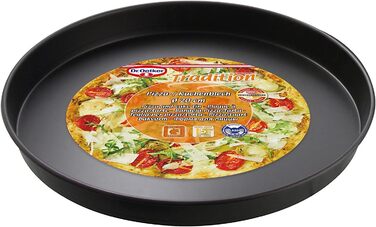 Форма для піци 20 см з антипригарним покриттям, набір 2 предмета, чорні Dr. Oetker