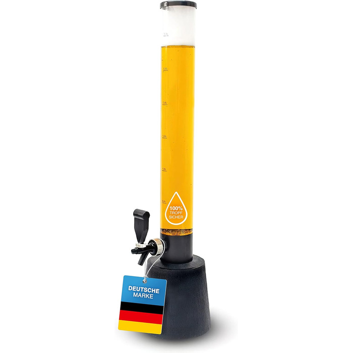 Система розливу пива та колона для напоїв 3,5 л з охолодженням Преміальний диспенсер для напоїв та пивна колона для вечірок Колона для напоїв, кран для розливу та пивна вежа Ідеальний гаджет для пива та диспенсер для Aperol 1 x колона 3,5 л