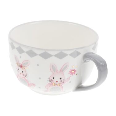 Керамічна миска для супу з ручкою 450 мл LABRIMP