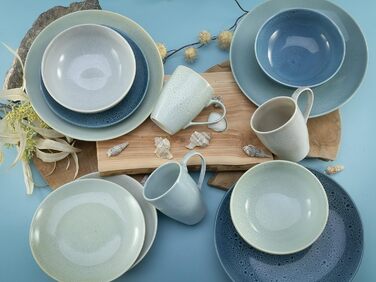 Набір посуду на 4 персони, 16 предметів, Reactive Aqua Creatable