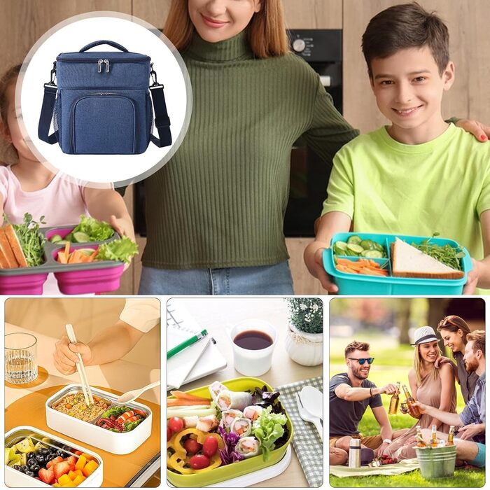 Термосумка 14 л темно-синяя Generisch