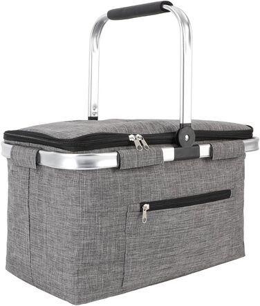 Водоотталкивающая корзина для кемпинга серая Obotsnoi