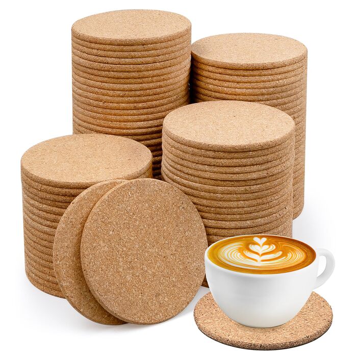 Коркові підставки для напоїв 100 шт Xaztr