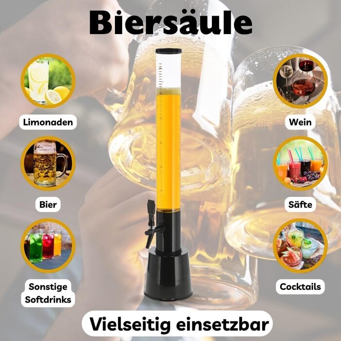 Диспенсер для напитков с краном и крепежным блоком 2 шт 3 л HLKauf