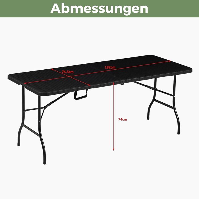 Розкладний стіл для кемпінгу білий ALBATROS