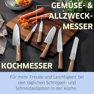 Набір кухонних ножів 3 предмета Kuppels