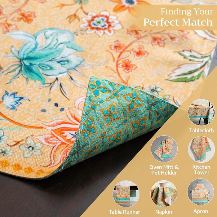 Бавовняні килимки для серветок, набір з 4 шт. , декоративні килимки для серветок, пасхальні килимки, що миються, для свят, вечерь, весни, літа (33 см x 48 см) (019 - Розкішний лофт - Персиковий), 39Hermine 100