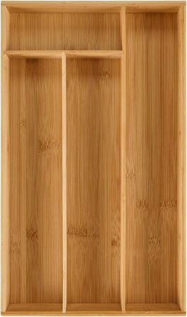 Дерев’яний лоток для столових приборів на 4 відділення Blumtal