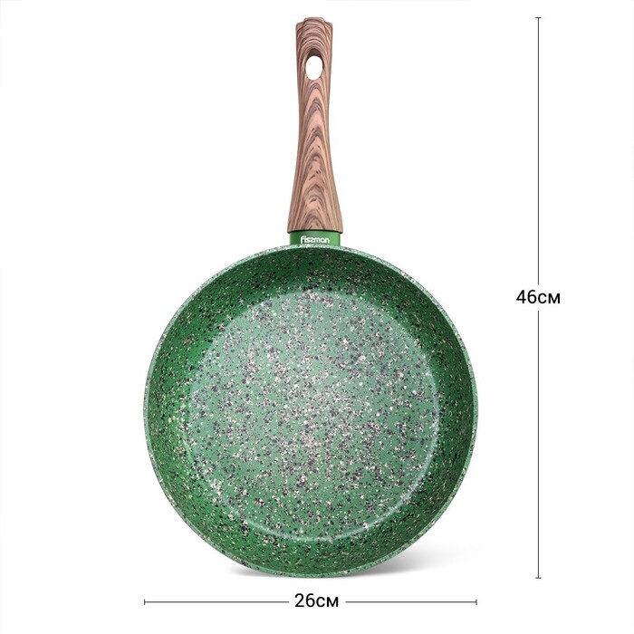 Глибока сковорідка Fissman MALACHITE 26x6,5см (14310)