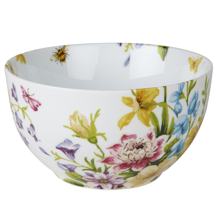 Миска для мюсли CreativeTops FLORAL ENGLISH GARDEN, фарфор, диам. 15 см