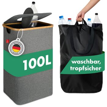 Контейнер для сбора пустых бутылок 100 л, серый Blumtal