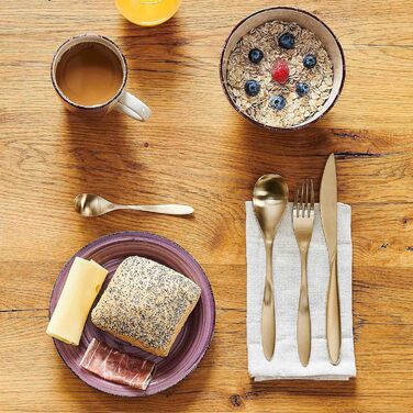 Сніданок для 6 осіб у вінтажному вигляді, кераміка з ручним розписом, набір посуду з 18 предметів, синій, керамограніт (ягідний), 931492 Bel Tempo II