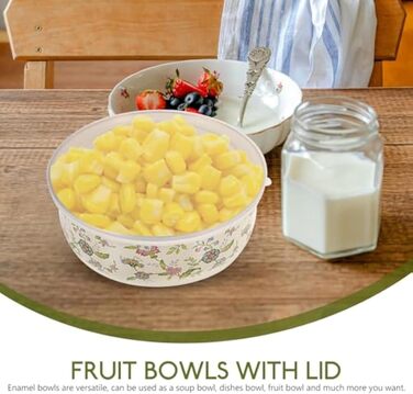 Наборы эмалированных мисок с крышками 5 предметов RSBFER