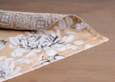 Бавовняні килимки для серветок, набір з 4 шт. , декоративні килимки для серветок, пасхальні килимки, що миються, для свят, вечерь, весни, літа (33 см x 48 см) (21 - Гарна осінь), 39Hermine 100