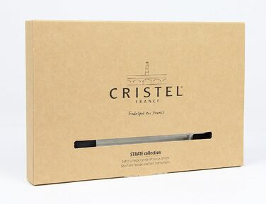 Набір ручок для посуду з нержавіючої сталі, 3 предмети, сріблястий Strate Cristel