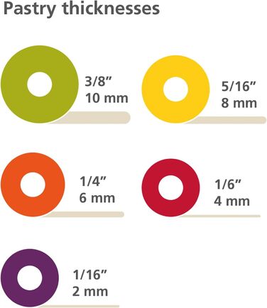 Скалка для теста 42 см регулируемая, разноцветная PrecisionPin Joseph Joseph