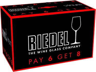 Набор из 8 бокалов для белого вина Вионье/Шардоне 370 мл,  Vinum Riedel