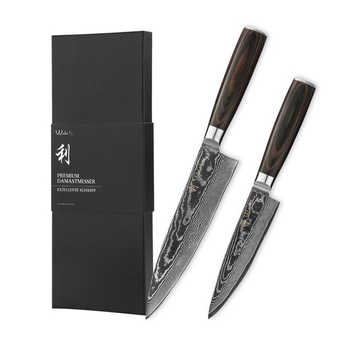 Набор ножей сантока 24 и 30 см Wakoli