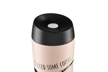 ARDESTO Thermal Mug Coffee time Bradypus 450 мл, нержавеющая сталь, бежевый