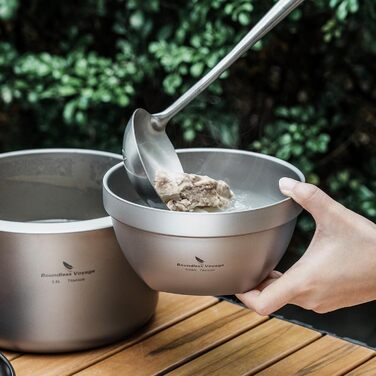 Набор титановых лоханок с двойными стенками 500 и 800 мл Boundless Voyage