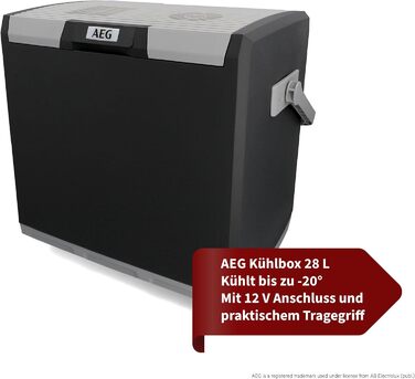 Автохолодильник 28 л черный AEG