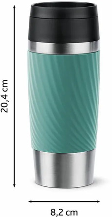 Tefal Термочашка Travel Mug Classic Twist, 360мл, нержавіюча сталь, зелений