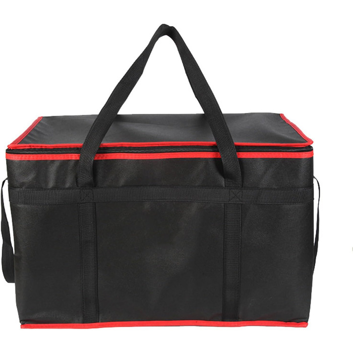 Великі ізольовані харчові контейнери, складна конструкція, термозберігання, водонепроникні, кемпінговий посуд, незамінний, міцна термосумка для пікніка, червона