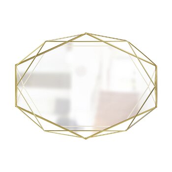 Настінне дзеркало 56,5x42,5x8,3 см золоте Prisma Umbra