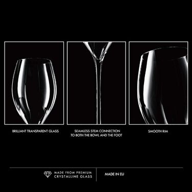 Елегантний набір келихів для шампанського та просекко 6 шт 280 мл Krosno