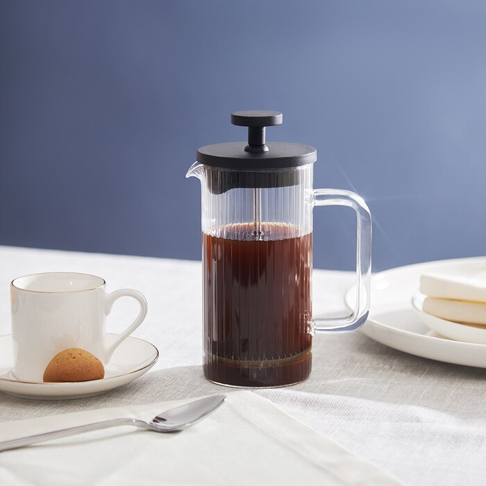 Заварочный чайник с поршнем Fissman 350 мл стеклянная колба (9155)