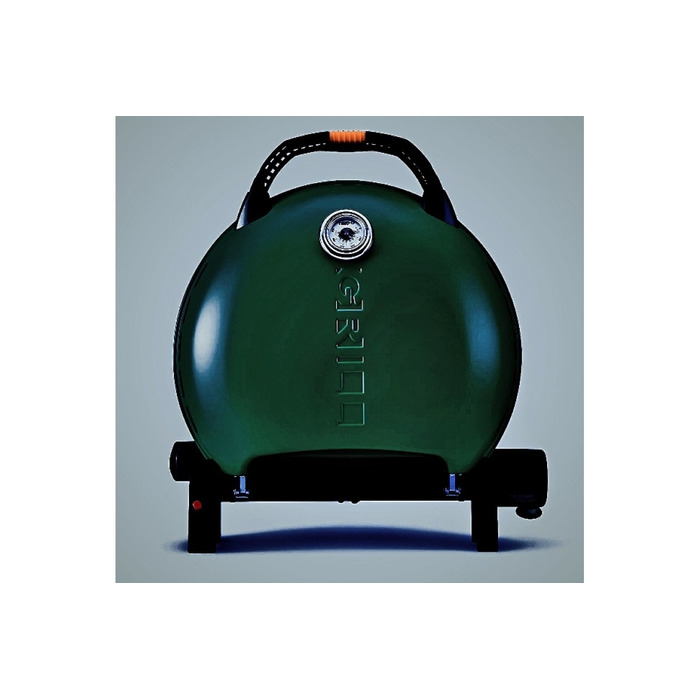 КОМПЛЕКТ Портативний переносний газовий гриль O-GRILL 600T, зелений + шланг в подарунок! Код: 011679