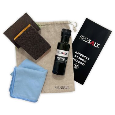 Разделочная доска REDSALT из бамбукового дерева, антискользящая 42x30x2,5 см, двусторонняя, с углублением для сока, сертифицирована FSC, премиум-качество. Идеально для кухни и гриля, отличный подарок. Экологичная. (В комплекте уход)