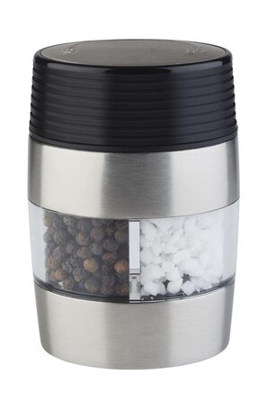 Мельница для соли и перца APS 2 в 1, набор для измельчения в кофемолке, комбинация соли и перца в одной, керамическая мельница, 5 x 6,5 см, высота 10 см