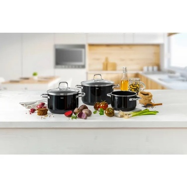 Набір кухонного посуду, 4 предмети, чорний Silargan® Elegance Silit
