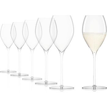 Набор из 6 / Хрустальный бокал для вина / Элегантный бокал для светлого белого вина / Набор высококачественных бокалов для вина / Бокалы для вина Stlzle (Бокалы для шампанского)