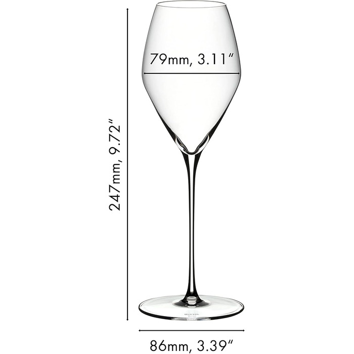 Набір з 2 келихів для вина, кришталь, придатні для мийки в посудомийній машині - 6330/0 (вишуканий)