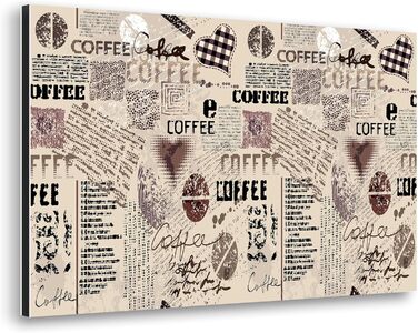 Алюмінієвий кухонний фартух CREARREDA, виготовлений в Італії, захищає плиту та стіну, миється та легко встановлюється, металевий фартух, 48 x 72 см (кавовий)