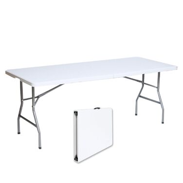 Складной фуршетный стол 180x75 см белый TRUTZHOLM