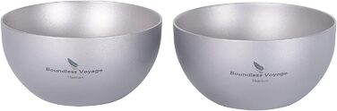 Маленька титанова чашка з подвійними стінками Легка чашка для еспресо Міні-чашка для вина Sake Багаторазовий кемпінг на відкритому повітрі Міцний посуд для напоїв Портативний посуд 2 шт. /набір Ti3089D (2 шт. -Ti3081d)