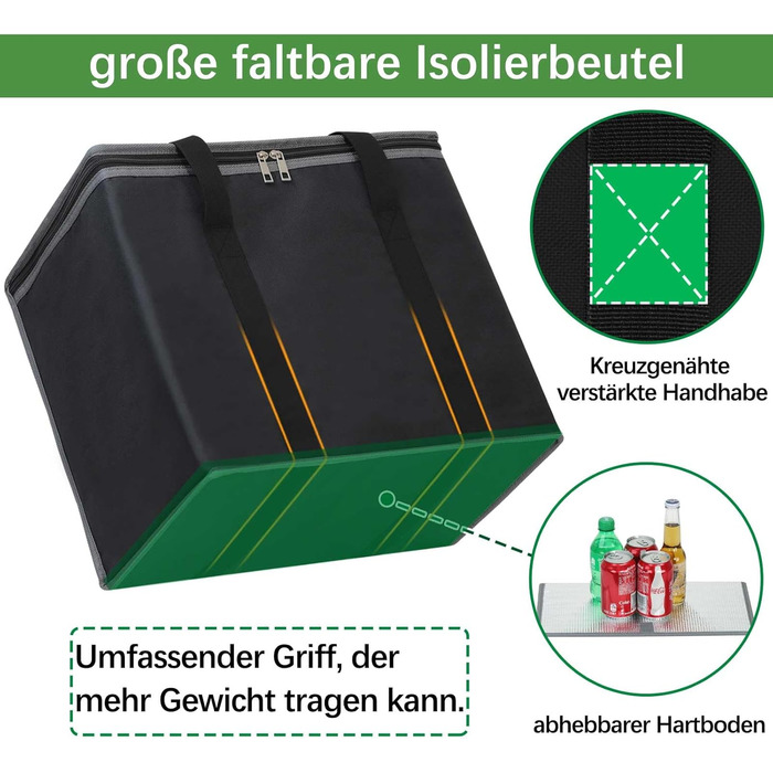 Велика термосумка 30 л чорна DSDCDJ