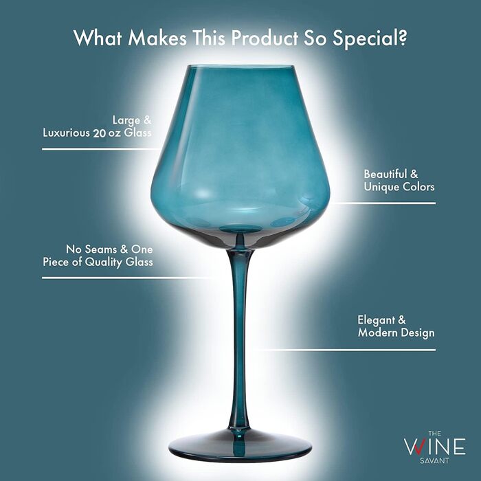 Набір кольорових кришталевих келихів для вина 5 шт 590 мл Khen